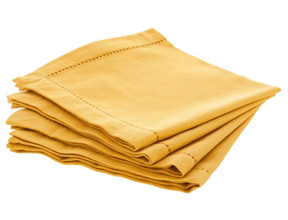 Τραπεζομάντηλα & Πετσέτες Δειπνου Napkin Chambray Yellow X4