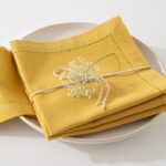 Τραπεζομάντηλα & Πετσέτες Δειπνου Napkin Chambray Yellow X4