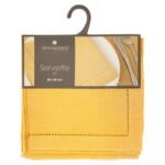 Τραπεζομάντηλα & Πετσέτες Δειπνου Napkin Chambray Yellow X4