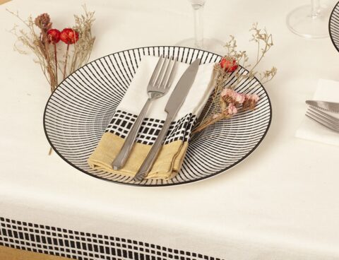 Τραπεζομάντηλα & Πετσέτες Δειπνου Napkin Dolly Cot Wh 40X40 X2