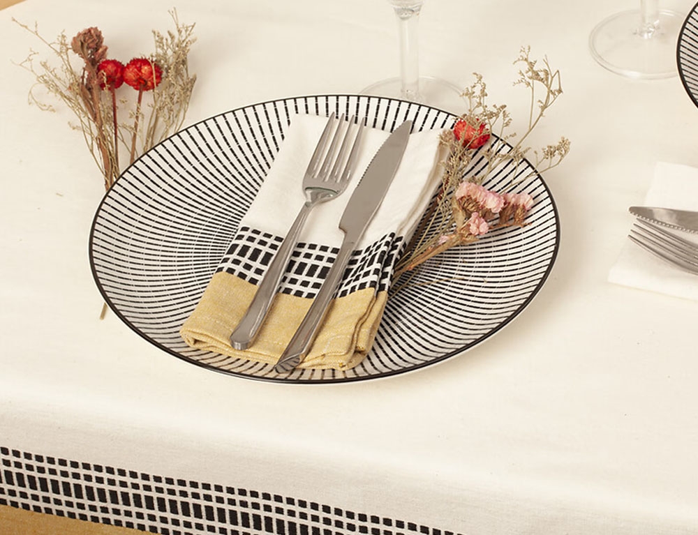 Τραπεζομάντηλα & Πετσέτες Δειπνου Napkin Dolly Cot Wh 40X40 X2