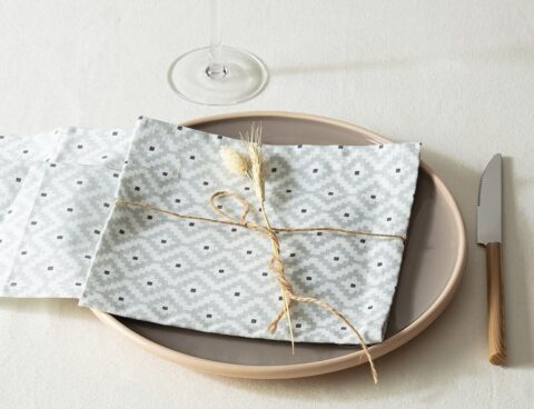 Τραπεζομάντηλα & Πετσέτες Δειπνου Napkin Print Ctn Etnik X4