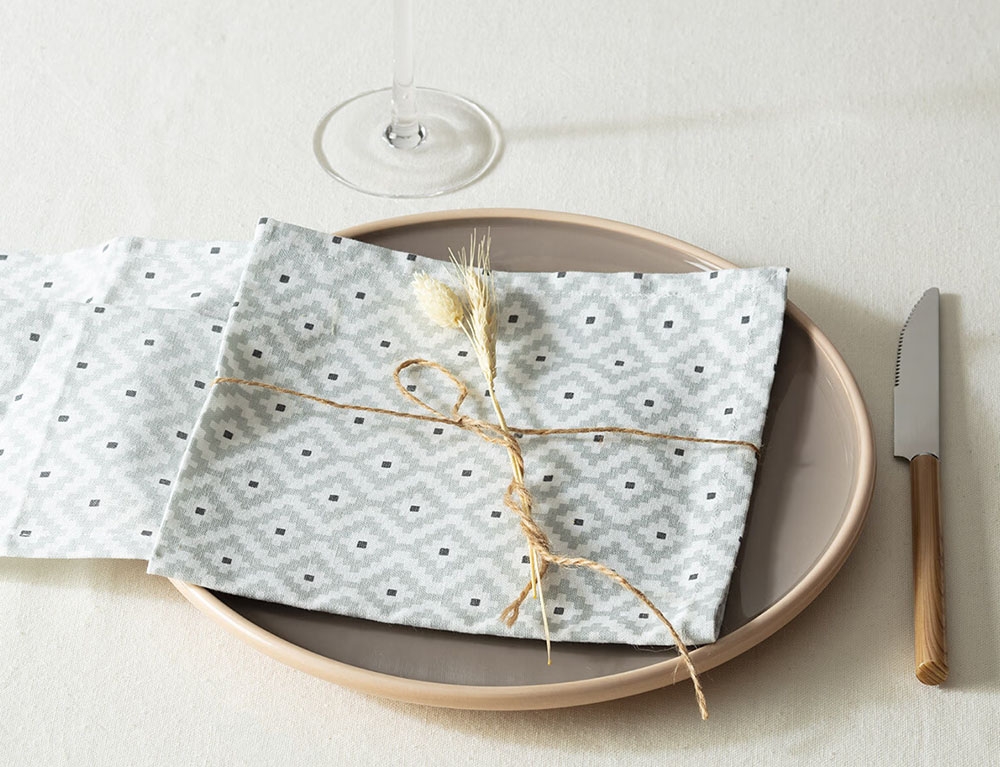 Τραπεζομάντηλα & Πετσέτες Δειπνου Napkin Print Ctn Etnik X4