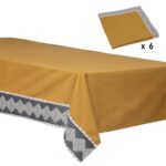 Τραπεζομάντηλα & Πετσέτες Δειπνου Napp 150X250+6 Serv Cot Oc Inu