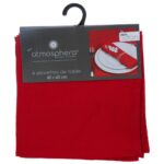 Τραπεζομάντηλα & Πετσέτες Δειπνου Red Cotton Napkins S/4