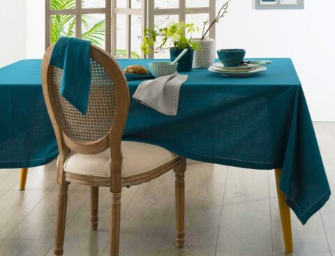 Τραπεζομάντηλα & Πετσέτες Δειπνου Tablecloth Cham Jane Bl140X240 Atmosphera 146340Q