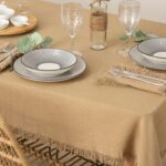 Τραπεζομάντηλα & Πετσέτες Δειπνου Tablecloth Cot Maha Li 150X250 Atmosphera 194371D