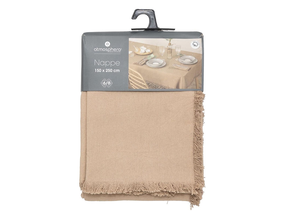 Τραπεζομάντηλα & Πετσέτες Δειπνου Tablecloth Cot Maha Li 150X250 Atmosphera 194371D