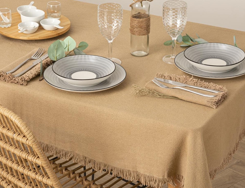 Τραπεζομάντηλα & Πετσέτες Δειπνου Tablecloth Cot Maha Li 150X250 Atmosphera 194371D