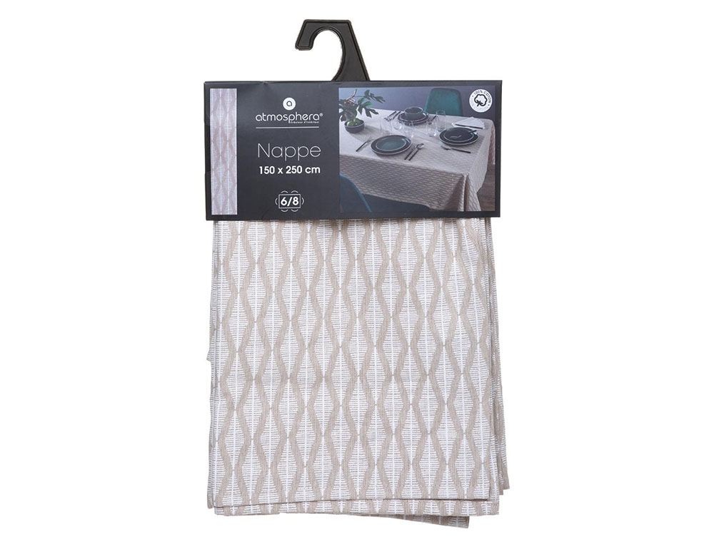 Τραπεζομάντηλα & Πετσέτες Δειπνου Tablecloth Kadi Dune 150X250 Atmosphera 178553C
