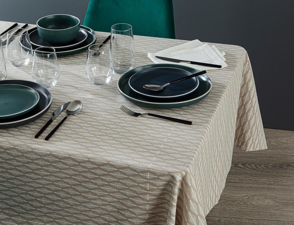 Τραπεζομάντηλα & Πετσέτες Δειπνου Tablecloth Kadi Dune 150X250 Atmosphera 178553C