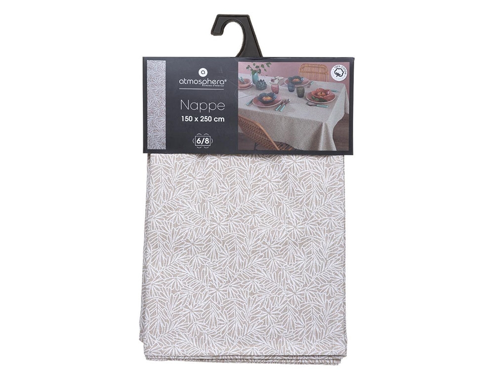 Τραπεζομάντηλα & Πετσέτες Δειπνου Tablecloth Kadi Edi 150X250 Atmosphera 178553A