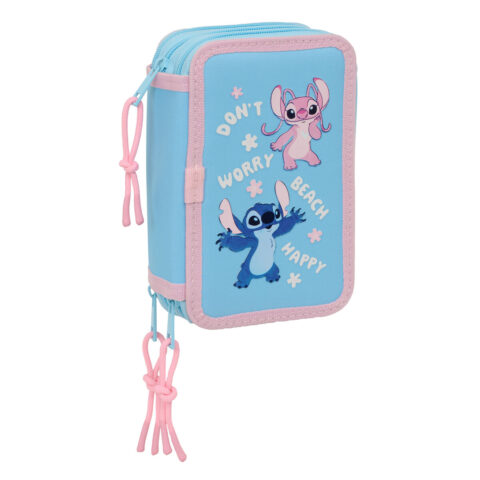 Τριπλή Κσετίνα Lilo & Stitch Happy Sky μπλε 12,5 x 19,5 x 5,5 cm 37 Τεμάχια
