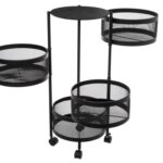 Τρόλεϊ Κουζίνας 4 Rotative Baskets Metal Troll