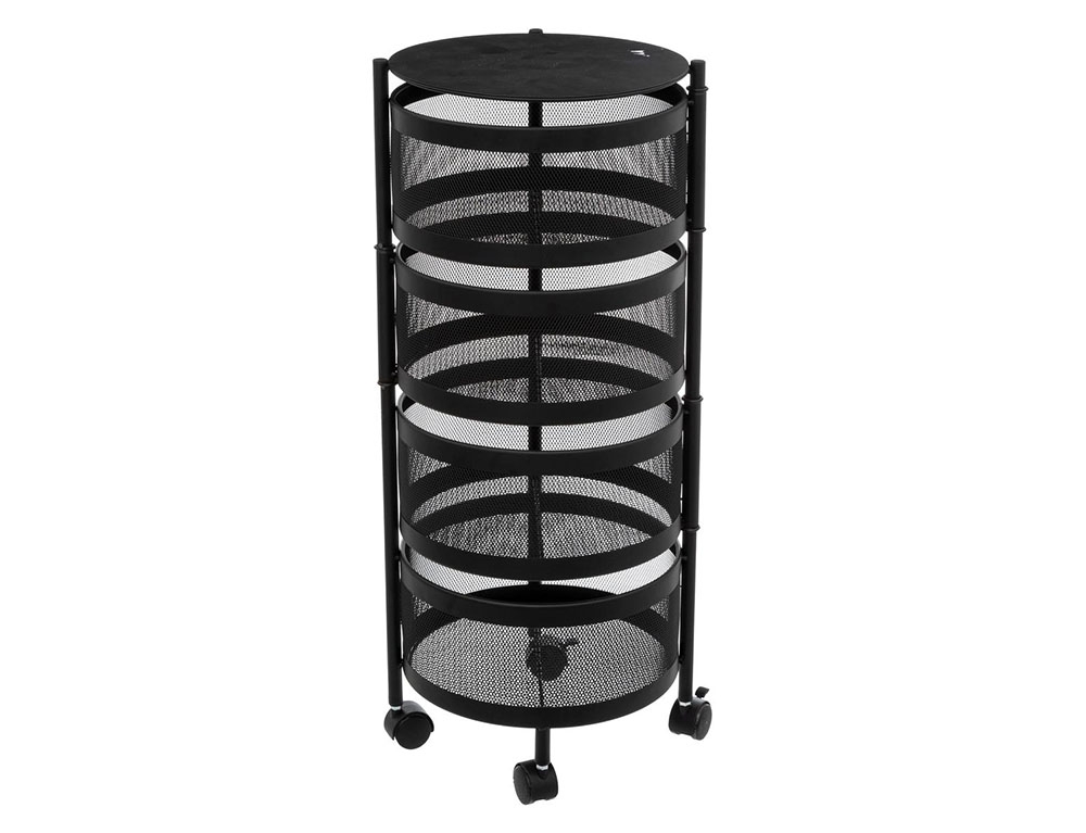 Τρόλεϊ Κουζίνας 4 Rotative Baskets Metal Troll