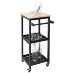 Τρόλεϊ Κουζίνας Black Trolley 37X45X84.5Cm Hd7105