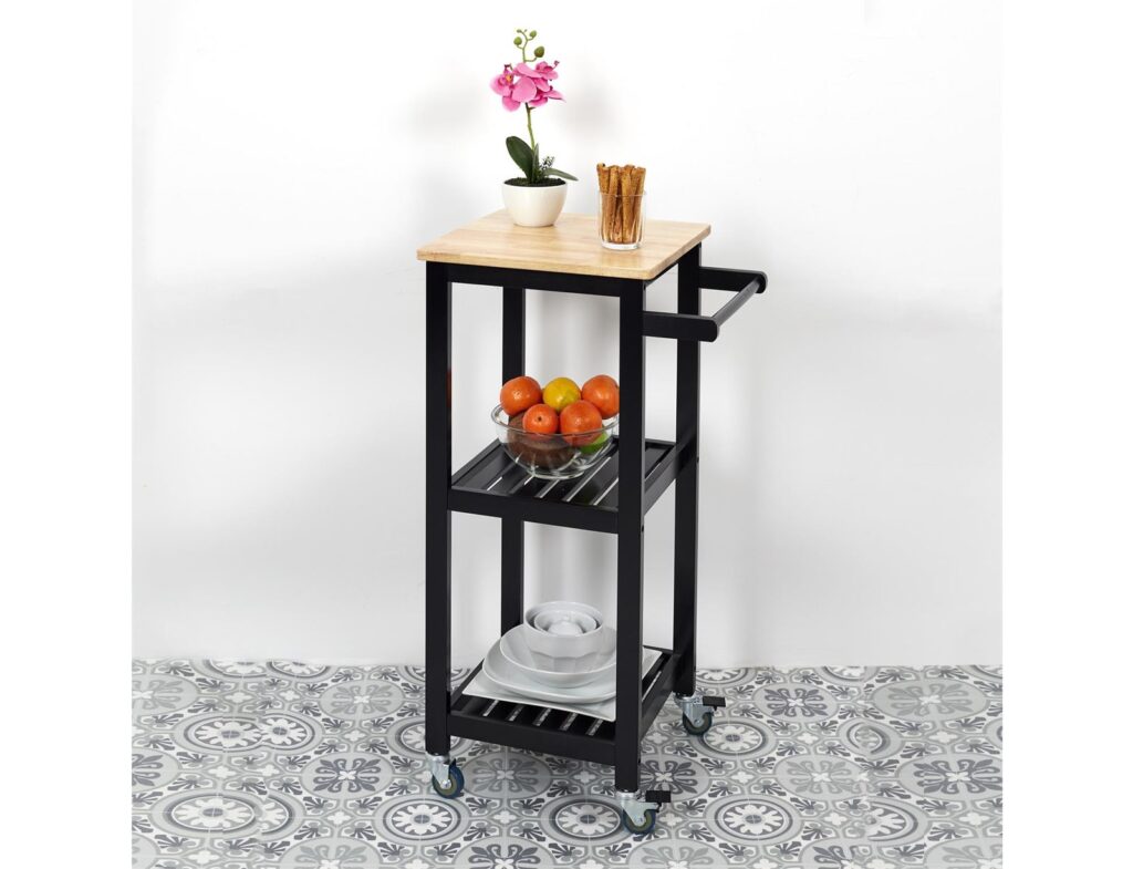 Τρόλεϊ Κουζίνας Black Trolley 37X45X84.5Cm Hd7105