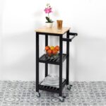 Τρόλεϊ Κουζίνας Black Trolley 37X45X84.5Cm Hd7105