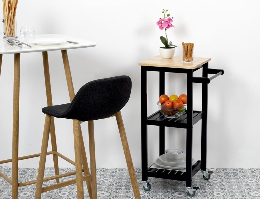 Τρόλεϊ Κουζίνας Black Trolley 37X45X84.5Cm Hd7105
