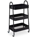 Τρόλεϊ Κουζίνας Kitchentrolley 3 Layers Black