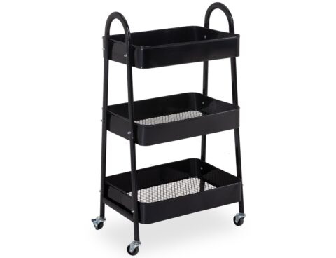 Τρόλεϊ Κουζίνας Kitchentrolley 3 Layers Black