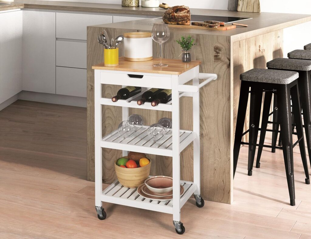 Τρόλεϊ Κουζίνας White Trolley 40X61X84.5Cm Hd7103
