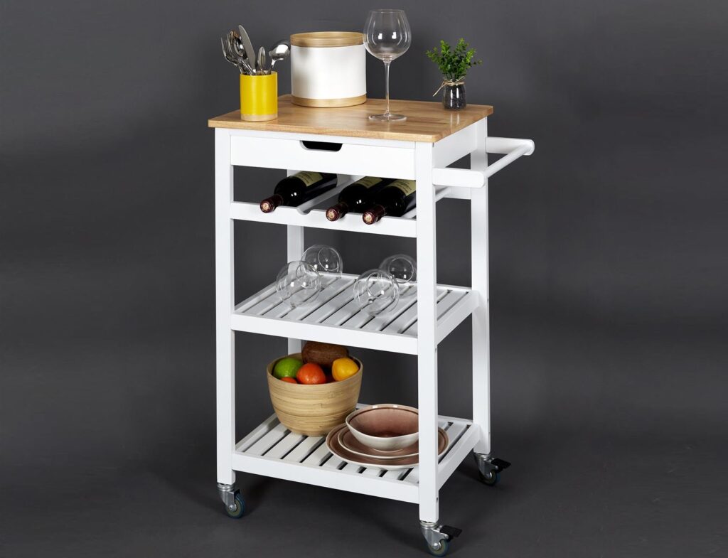 Τρόλεϊ Κουζίνας White Trolley 40X61X84.5Cm Hd7103