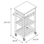Τρόλεϊ Κουζίνας White Trolley 40X61X84.5Cm Hd7103