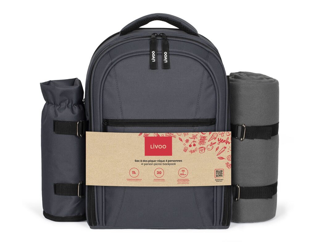 Τσάντες & Καλάθια Τροφίμων Και Πικνικ 4 Person Picnic Backpack Livoo Sep149