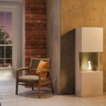 Τζάκι Indie Tenderflame - 50X34X170Cm - White