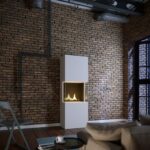 Τζάκι Indie Tenderflame - 50X34X170Cm - White