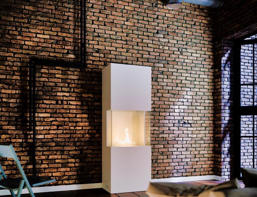 Τζάκι Indie Tenderflame - 50X34X170Cm - White