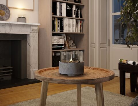 Τζάκια & Εστίες Φωτιάς Εσωτερικών Χώρων Cafe 14 Lava Grey Tenderflame Tf-0410013