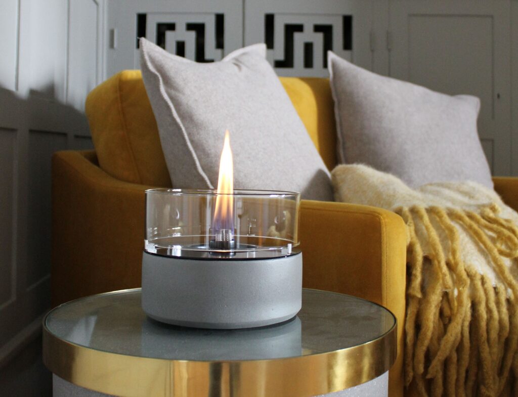 Τζάκια & Εστίες Φωτιάς Εσωτερικών Χώρων Cafe 18 Concrete Tenderflame Tf-200009