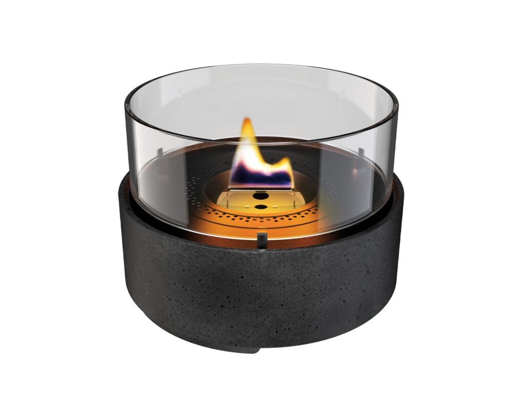 Τζάκια & Εστίες Φωτιάς Εσωτερικών Χώρων Cafe 18 Lava Black Tenderflame Tf-0410009