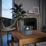 Τζάκια & Εστίες Φωτιάς Εσωτερικών Χώρων Cafe 18 Lava Grey Tenderflame Tf-0410010