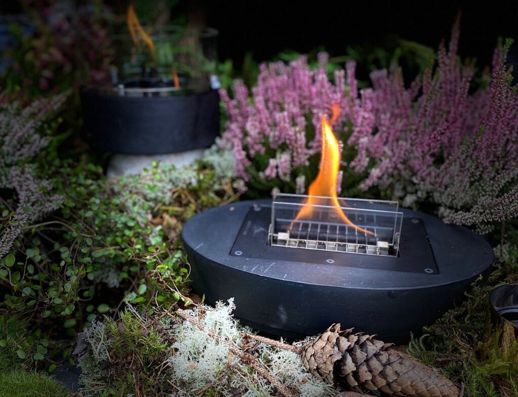 Τζάκια & Εστίες Φωτιάς Εσωτερικών Χώρων Carnation Black Tenderflame Tf-0609002