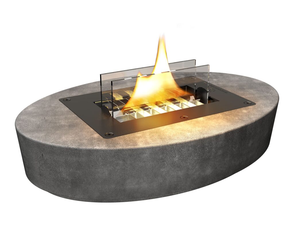 Τζάκια & Εστίες Φωτιάς Εσωτερικών Χώρων Carnation Concrete Tenderflame Tf-100153