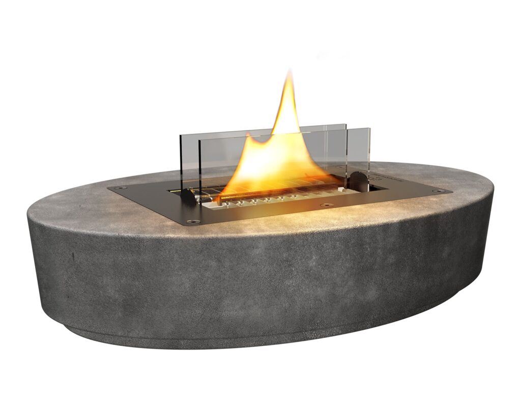 Τζάκια & Εστίες Φωτιάς Εσωτερικών Χώρων Carnation Concrete Tenderflame Tf-100153