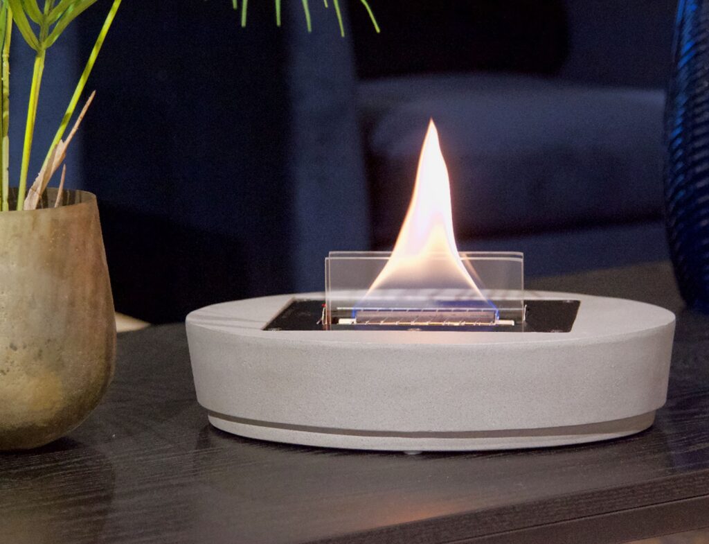 Τζάκια & Εστίες Φωτιάς Εσωτερικών Χώρων Carnation Concrete Tenderflame Tf-100153