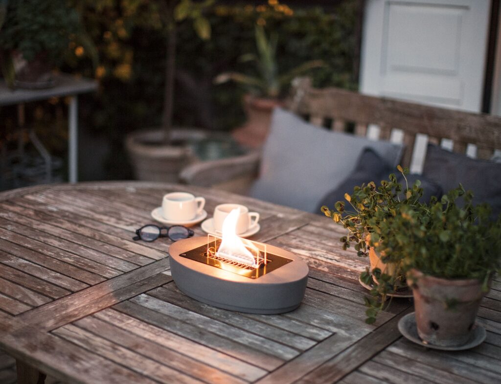 Τζάκια & Εστίες Φωτιάς Εσωτερικών Χώρων Carnation Concrete Tenderflame Tf-100153
