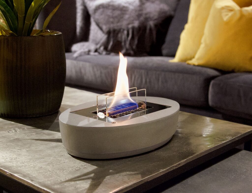 Τζάκια & Εστίες Φωτιάς Εσωτερικών Χώρων Carnation Concrete Tenderflame Tf-100153