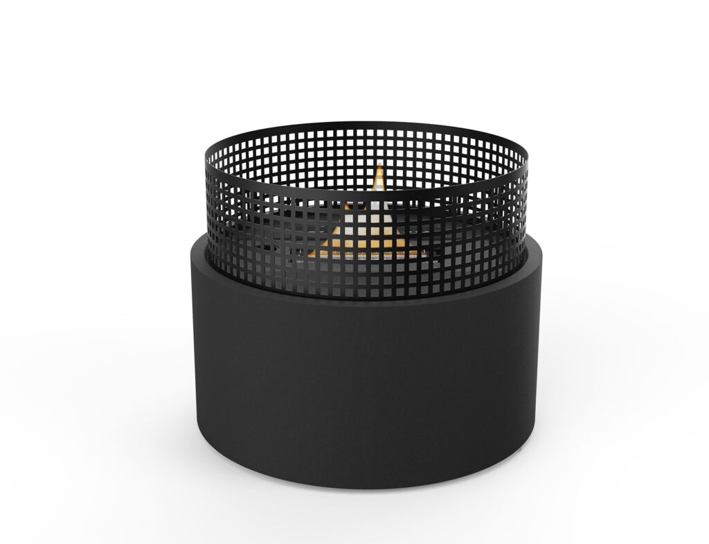 Τζάκια & Εστίες Φωτιάς Εσωτερικών Χώρων Fireplace Tenderflame Plettenberg Black Tf-600007