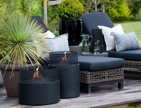 Τζάκια & Εστίες Φωτιάς Εσωτερικών Χώρων Fireplace Tenderflame Plettenberg Black Tf-600007