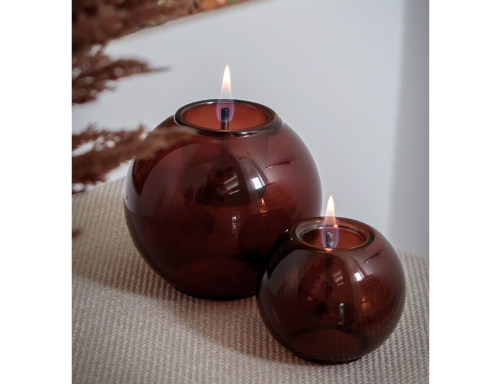 Τζάκια & Εστίες Φωτιάς Εσωτερικών Χώρων Globus Candle 10 Amber Tf-600936