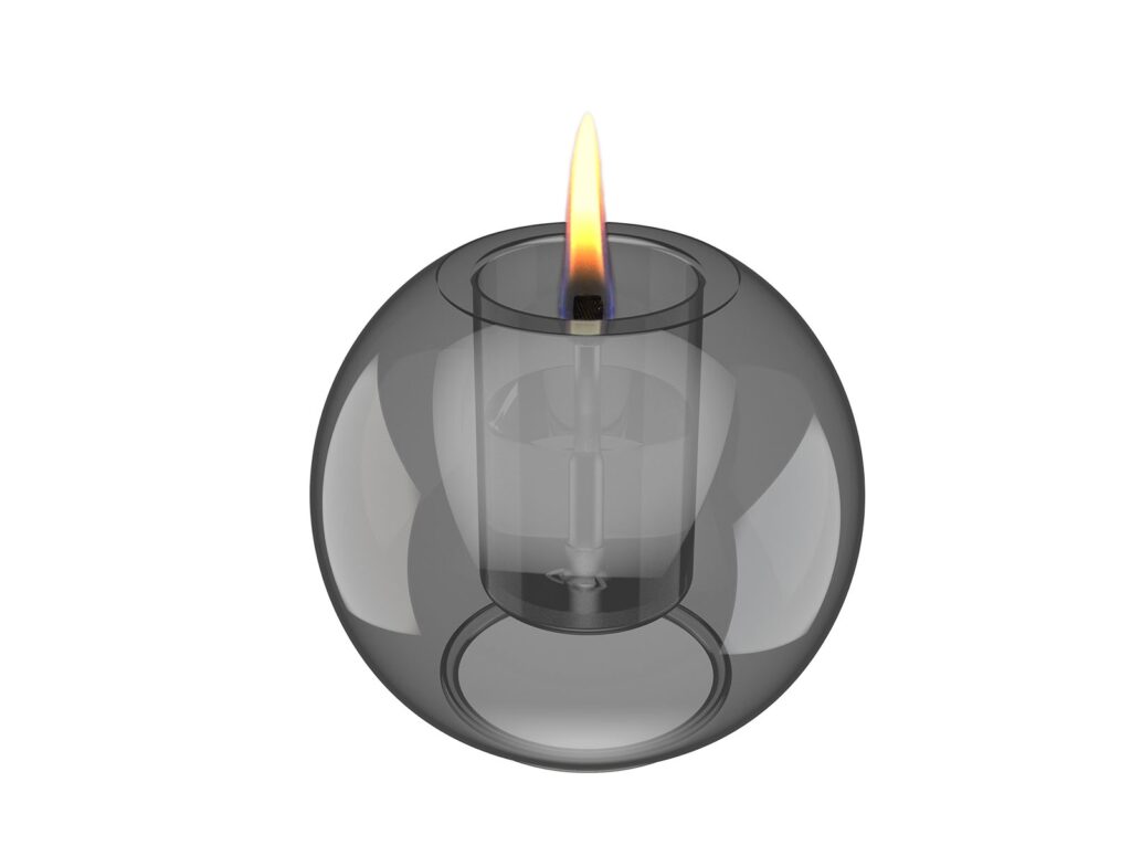 Τζάκια & Εστίες Φωτιάς Εσωτερικών Χώρων Globus Candle 10 Graphite Tf-600937