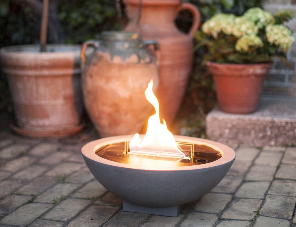 Τζάκια & Εστίες Φωτιάς Εσωτερικών Χώρων Iris Concrete Tenderflame Tf-200008