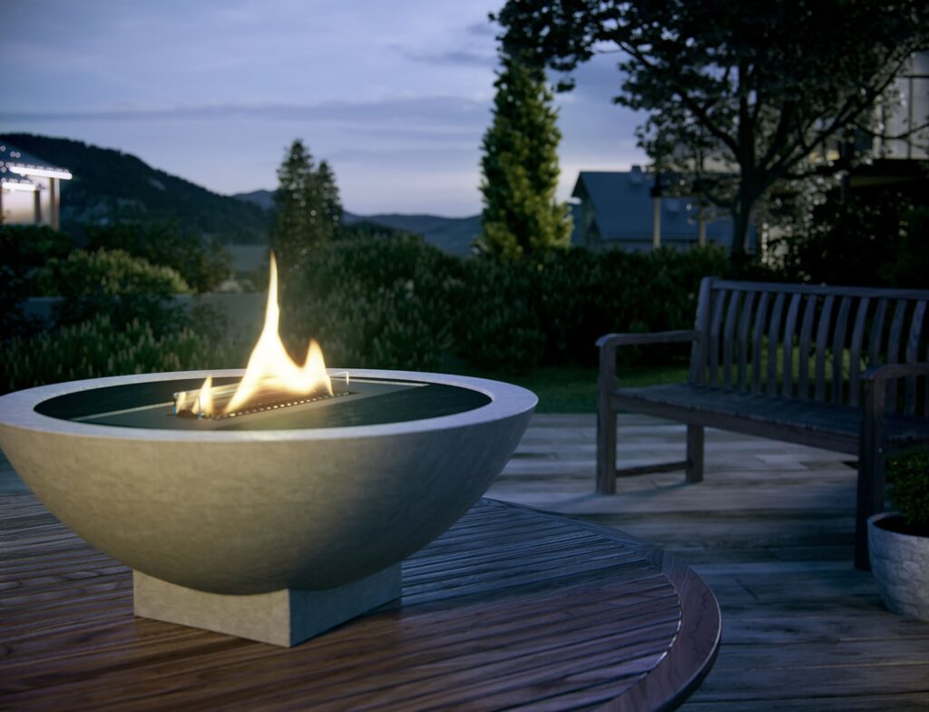 Τζάκια & Εστίες Φωτιάς Εσωτερικών Χώρων Iris Concrete Tenderflame Tf-200008