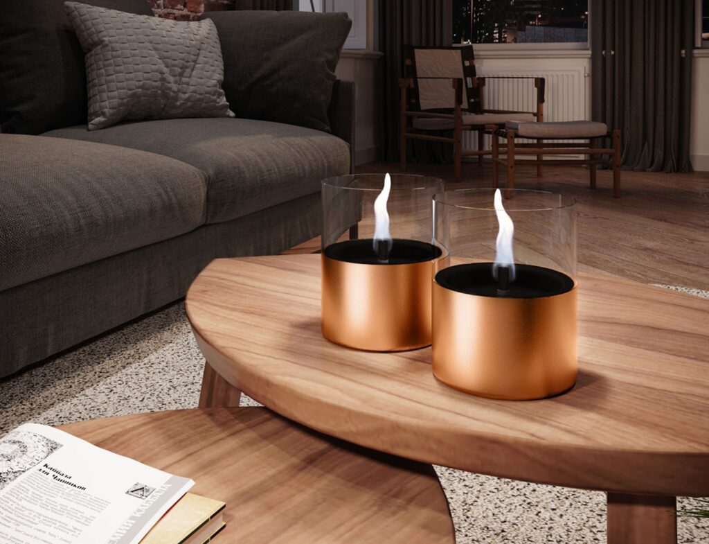 Τζάκια & Εστίες Φωτιάς Εσωτερικών Χώρων Lilly 10 Copper Tf-600089