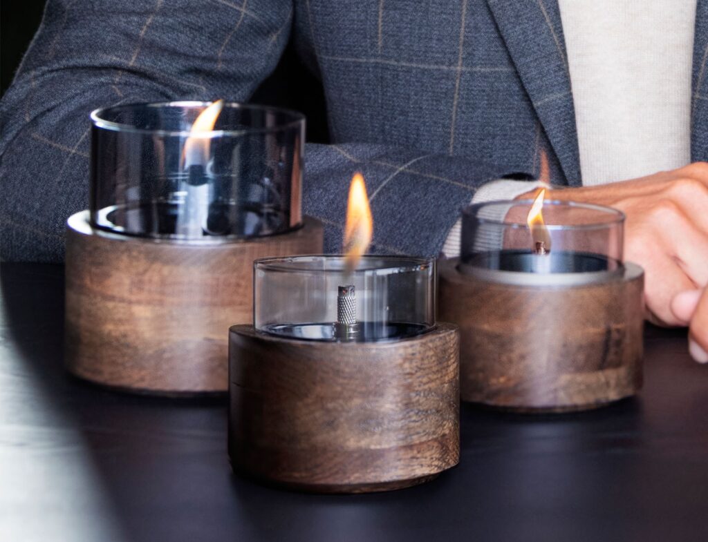 Τζάκια & Εστίες Φωτιάς Εσωτερικών Χώρων Lotus 10 Mocha Tenderflame Tf-600331